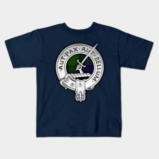 Clan Gunn Crest & Tartan Kids T-Shirt